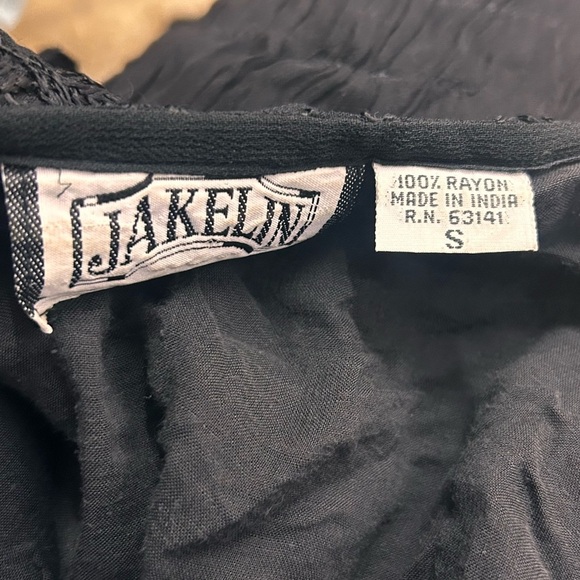 80's Jakelin Maxi Dress S FLAWS Witchy Whimsygoth Goth Fairy Grunge Thrashed - Picture 15 of 15